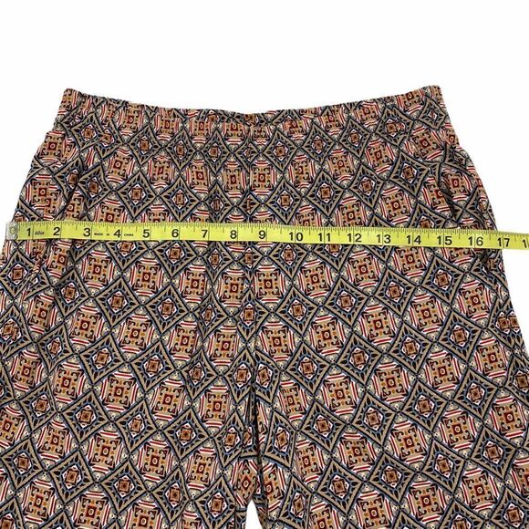 J. Jill Wide Leg Plazzo Boho Aztec Print Pants XS - Picture 4 of 10